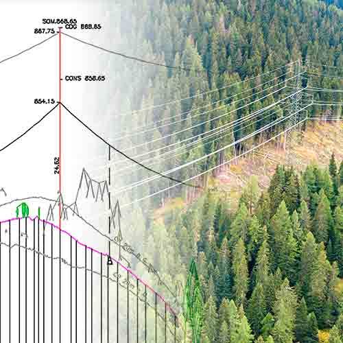 Réseau de transport d’électricité et distribution - lignes aériennes et souterraines