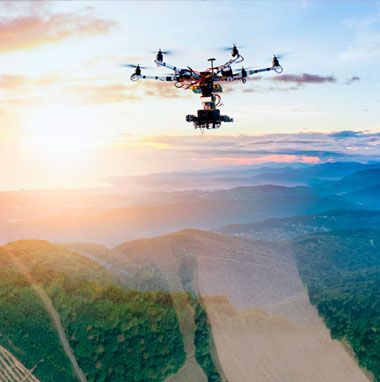 drones pour la topographie